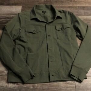 Good Man Brand Military-Style Jacket in Olive